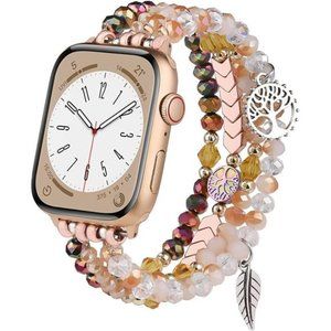 NEW Rose Gold Beaded Apple Watch Band